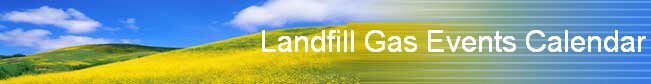 Landfill Gas Events Calendar