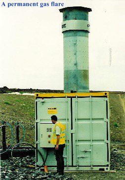 A permenent gas flare.